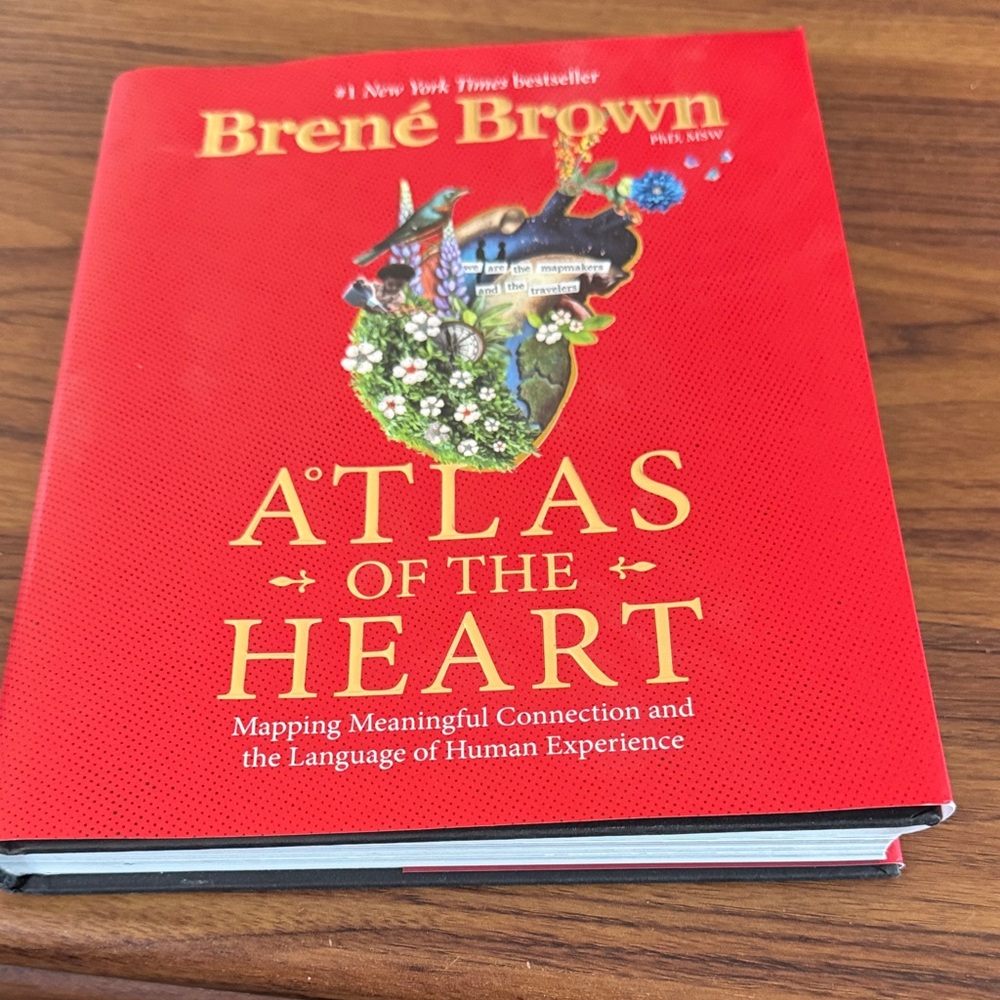Red "Atlas of the Heart" Decorative Hardcover Brené Brown